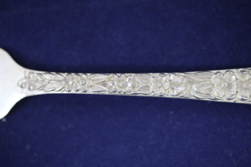 Kirk Stieff - Repousse Sterling Silver Individual Fruit Cocktail Fork - No Mono