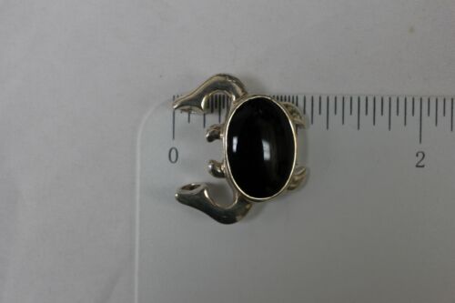 Sterling Silver 925 Bijoux D'Amour JBNI Crab Pendant w/ Black Onyx Stone