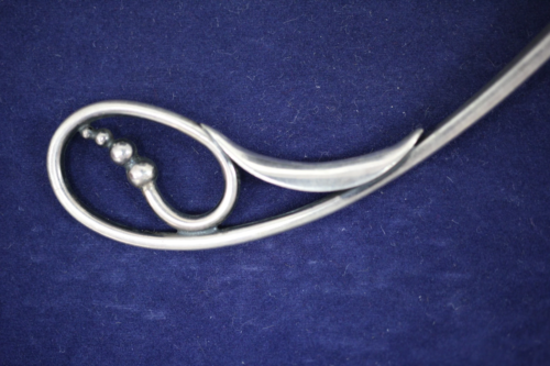 C Sorensen & Son - Denmark 830 Silver Fork - Hammered Look - No Mono