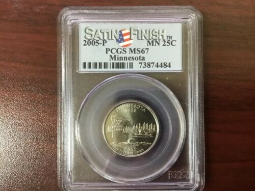 2005-P Minnesota State Quarter 25c PCGS MS67 Satin