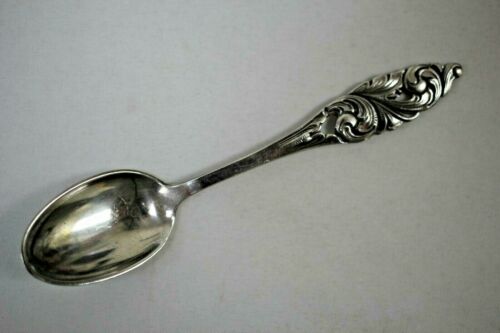 TH Marthinsen Norway Sterling Silver Telemark Demitasse Spoon #222 No Mono