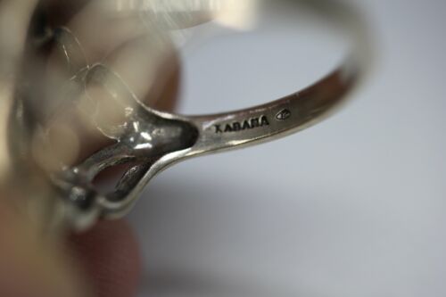 Kabana KBN Sterling Silver Abalone Ring - Sz 7 3/4