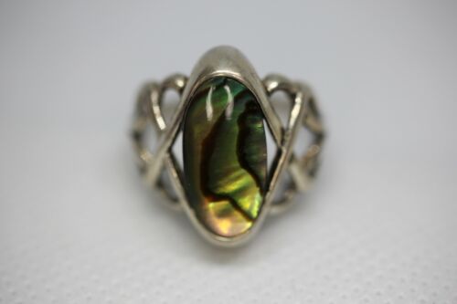 Kabana KBN Sterling Silver Abalone Ring - Sz 7 3/4