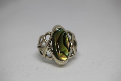 Kabana KBN Sterling Silver Abalone Ring - Sz 7 3/4