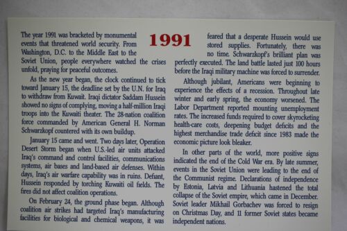 1991 Uncirculated US Mint Set P and D Special Packaging