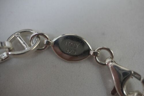 Sterling Silver 925 Italy Mariner Anchor Link Bracelet - 7.5"