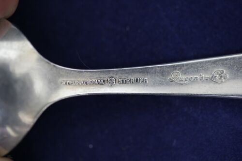 International Queen's Lace Sterling Silver Baby Spoon - No Mono