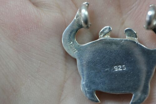 Sterling Silver 925 Bijoux D'Amour JBNI Crab Pendant w/ Black Onyx Stone