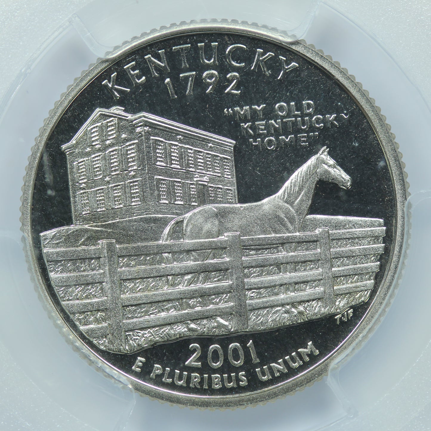 2001 S (San Francisco) 25c Clad Kentucky Quarter - PCGS PR 69 DCAM