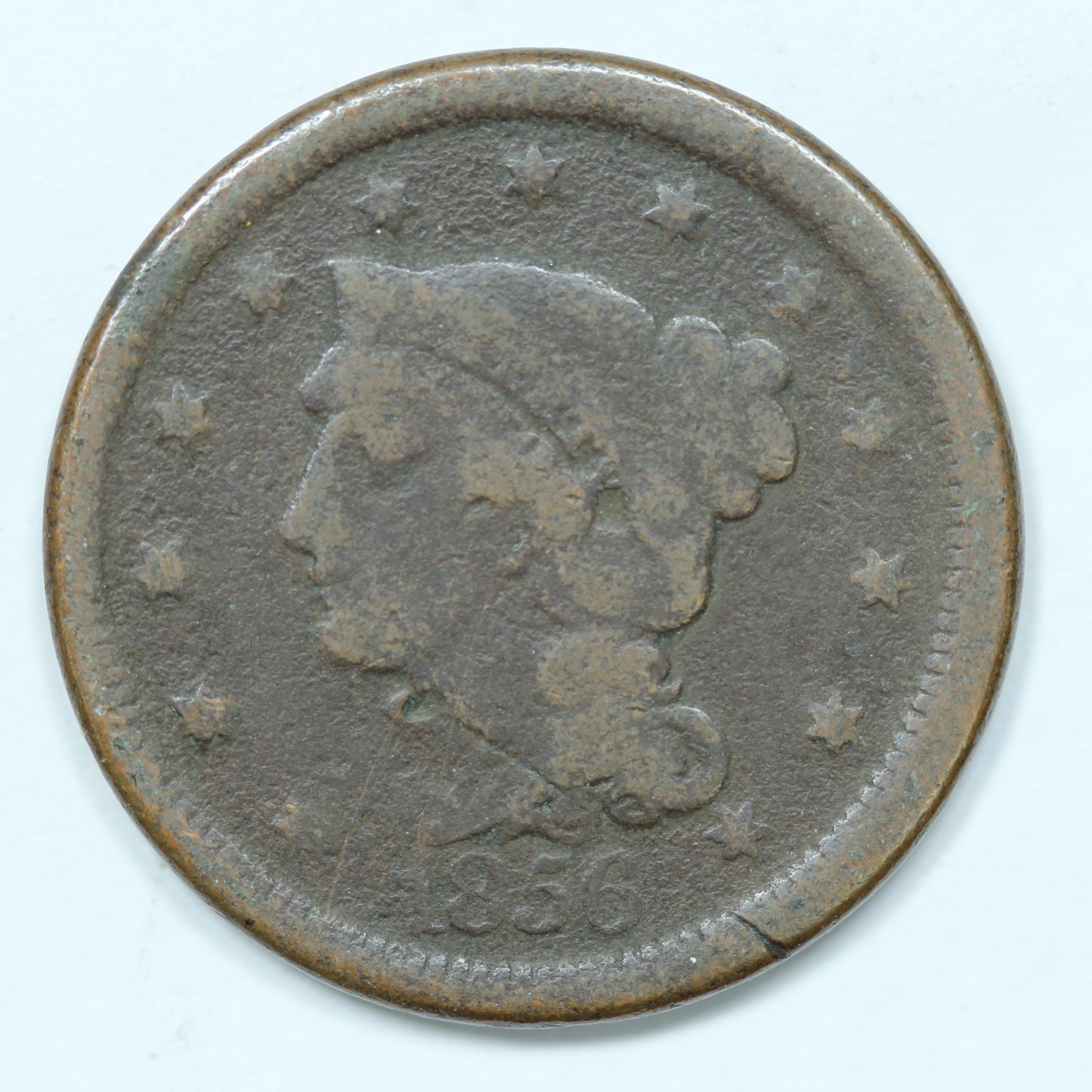 1856 Braided Hair Large Cent