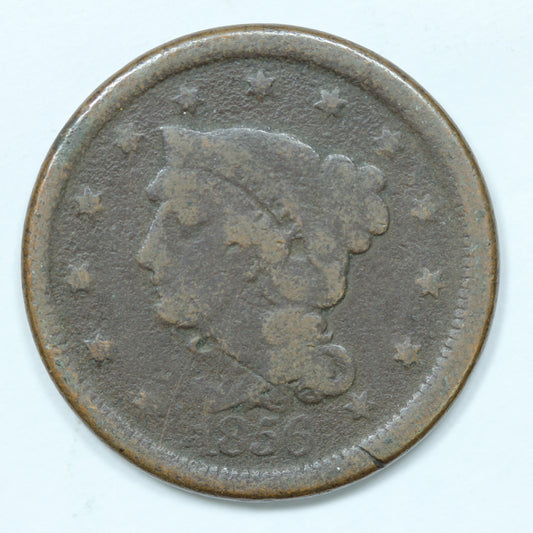 1856 Braided Hair Large Cent