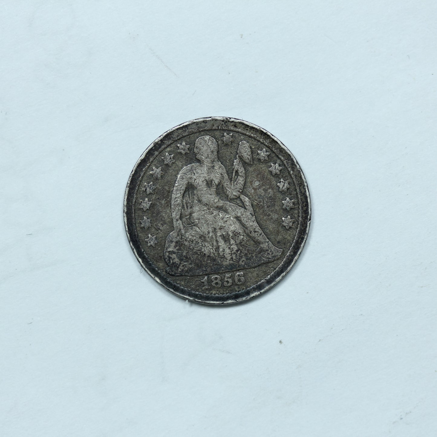 1856 Seated Liberty Dime 10c 90% Silver