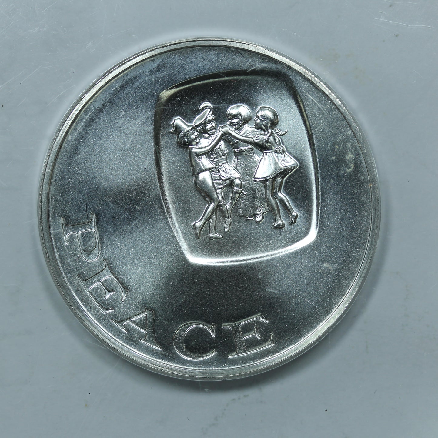 Franklin Mint 925 Sterling Silver Art Round Proof - Limited Edition - Peace