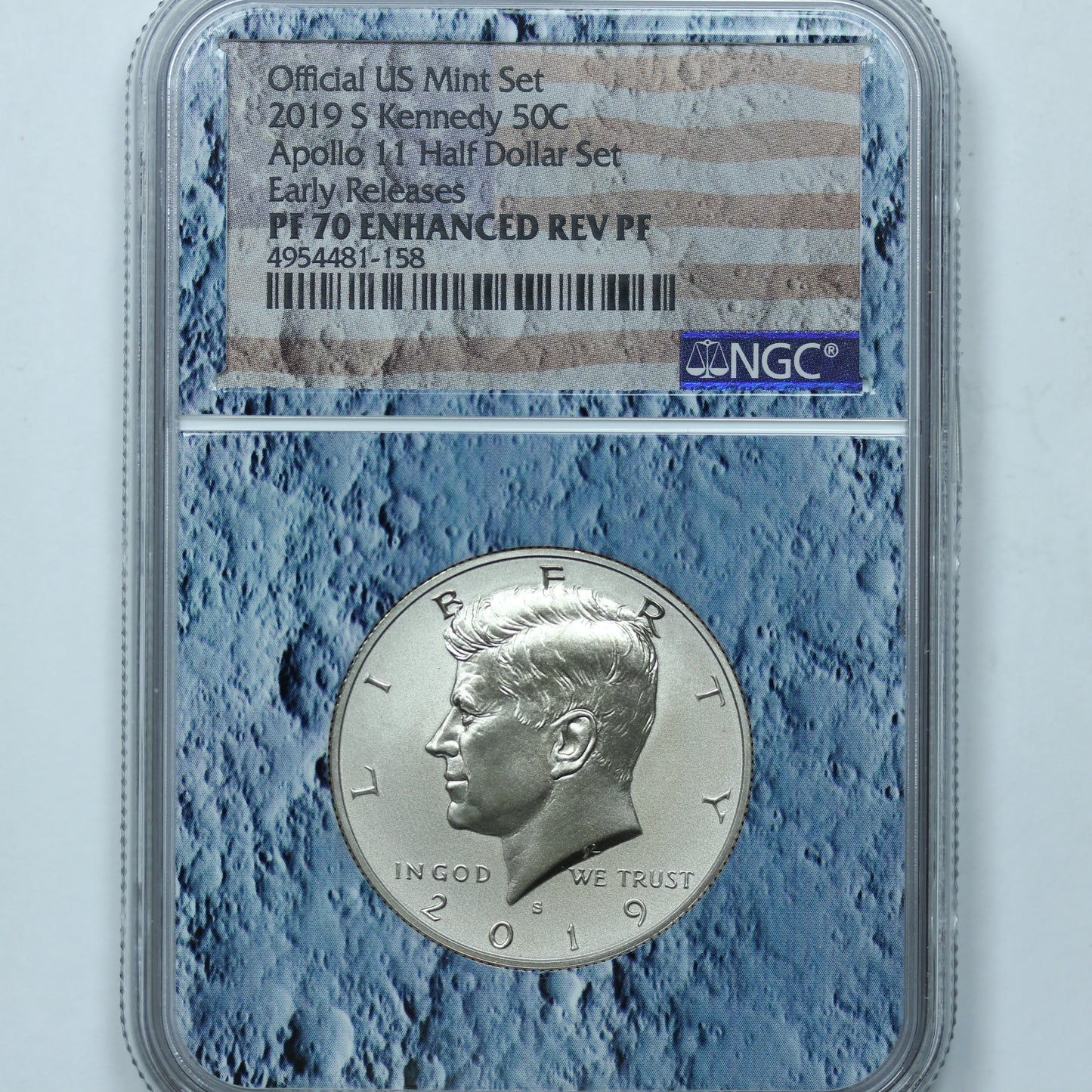 2019 S (San Francisco) Kennedy Half Dollar 50C - NGC PF 70 Enhanced Rev PF ER