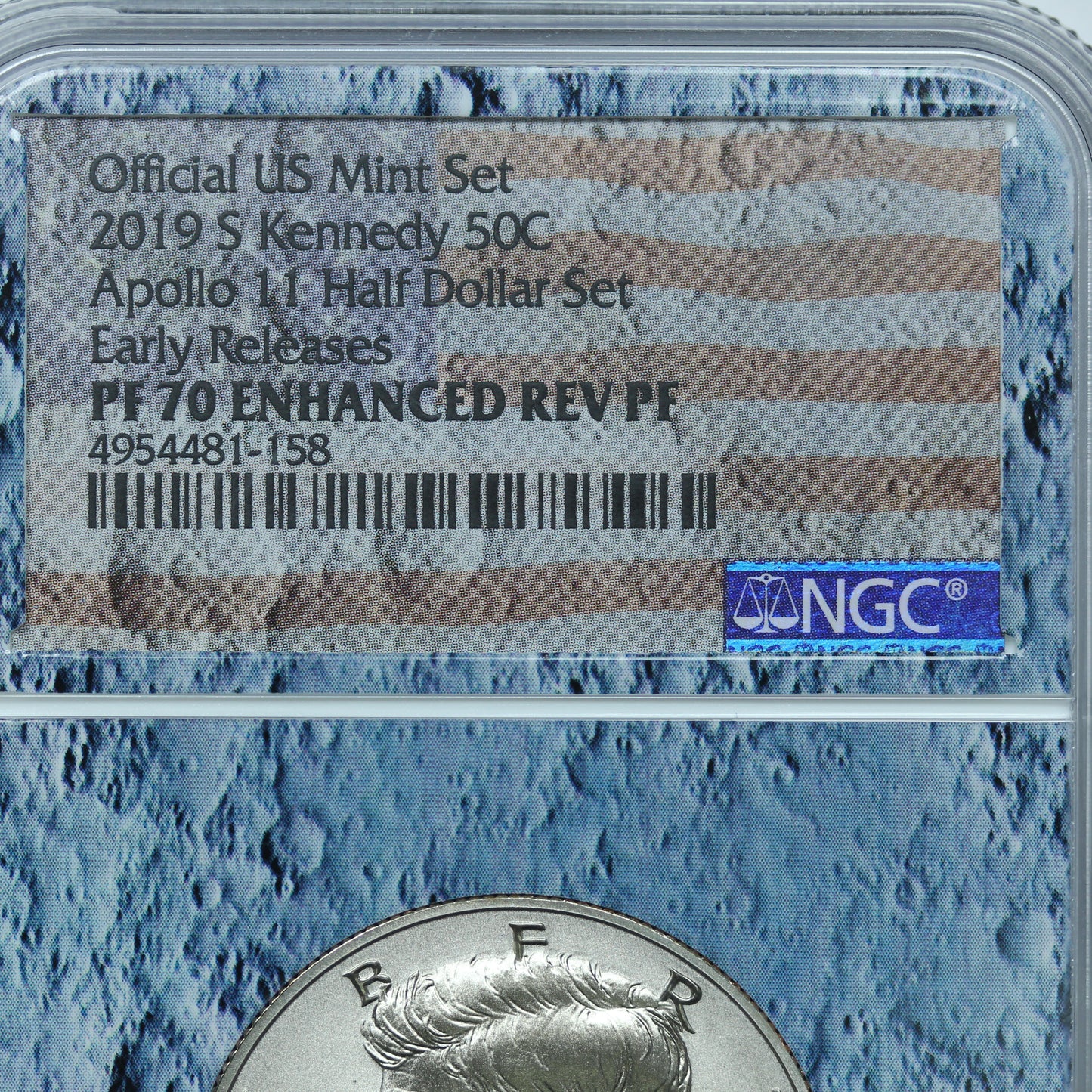 2019 S (San Francisco) Kennedy Half Dollar 50C - NGC PF 70 Enhanced Rev PF ER