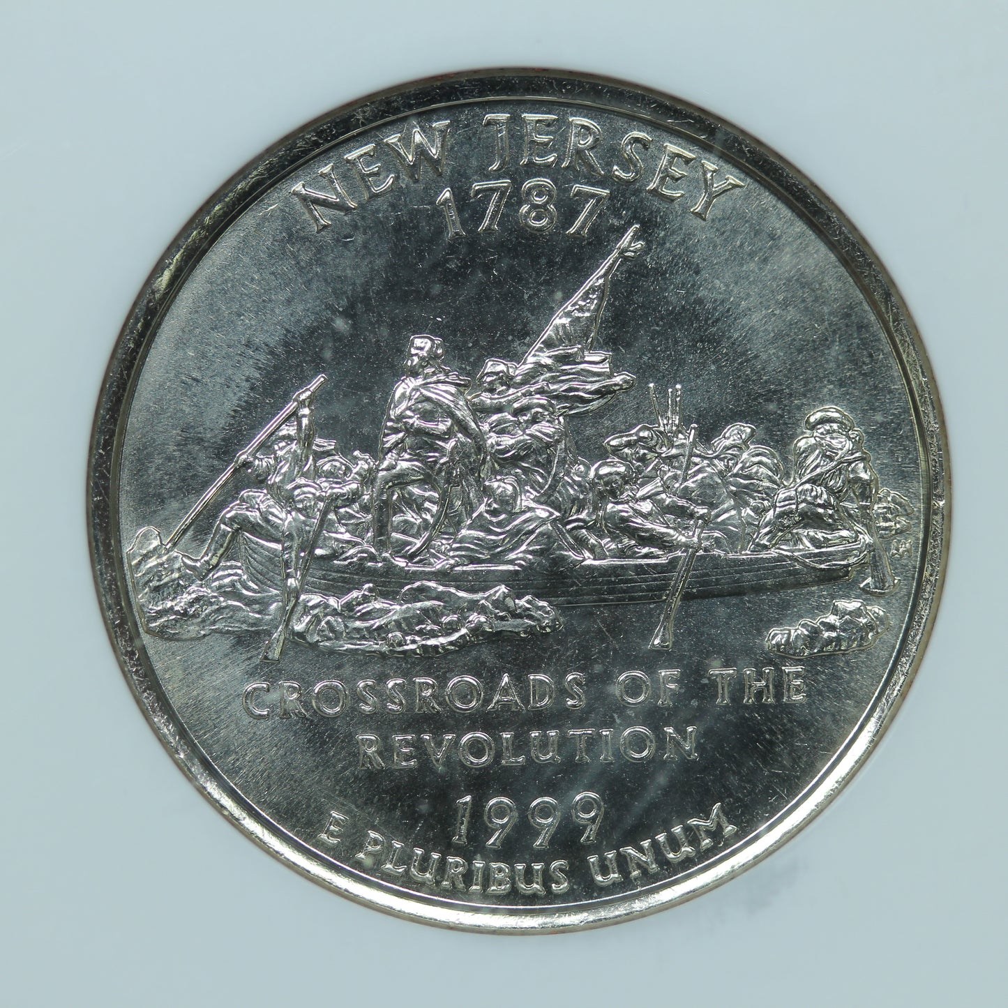 1999 P 25c New Jersey Quarter - NGC MS 66