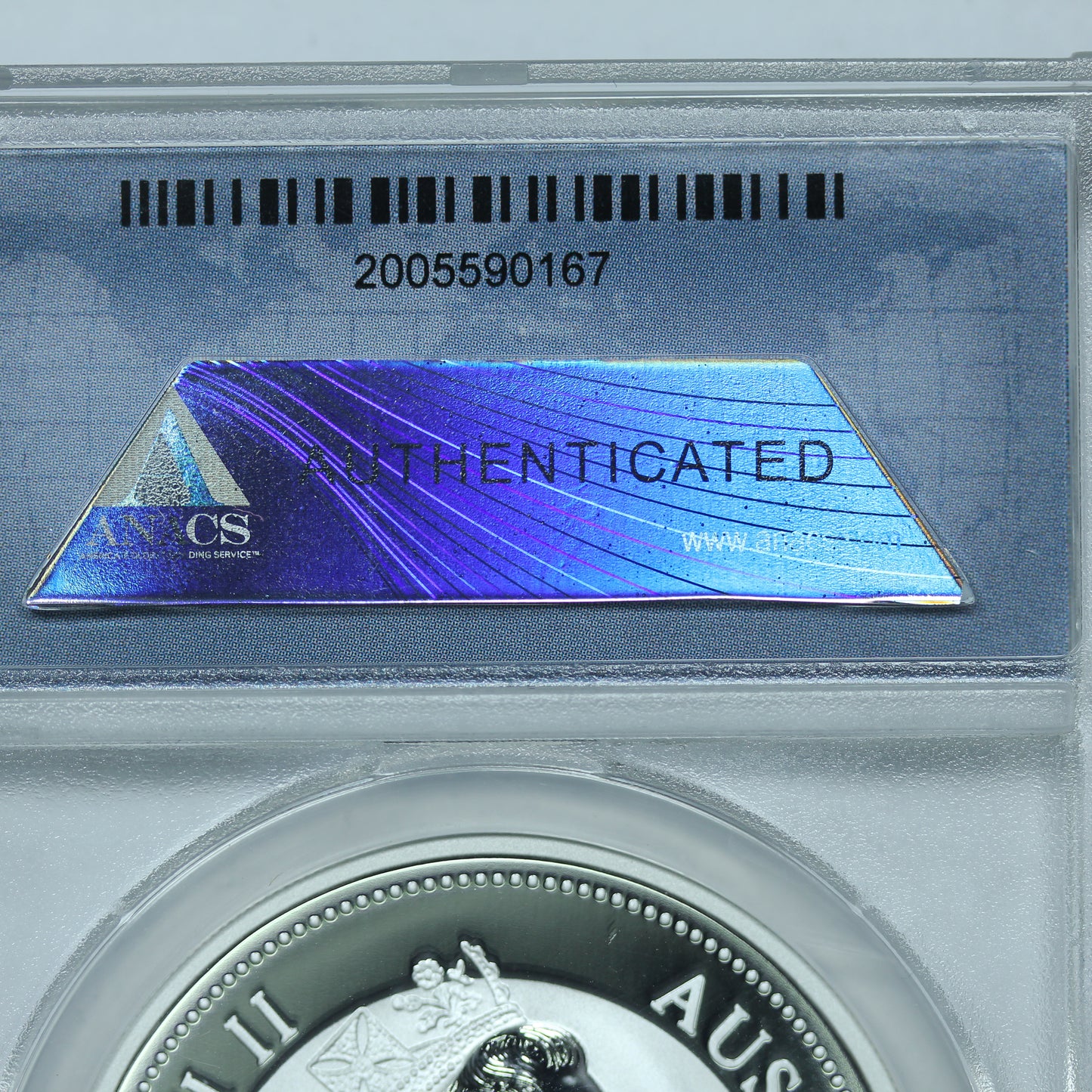 1996 $1 Australia Kookaburra 1 oz Silver - ANACS MS70 DCAM Deep Cameo