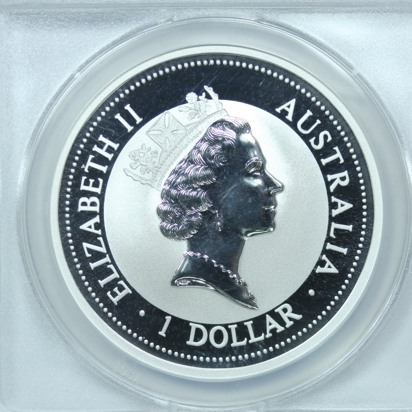 1996 $1 Australia Kookaburra 1 oz Silver - ANACS MS70 DCAM Deep Cameo
