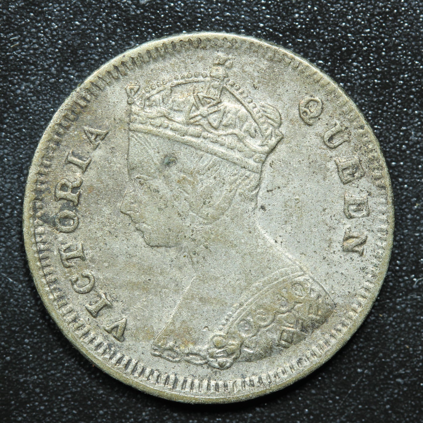 1899 Hong Kong 10 Cents Silver .800 Fine KM# 6