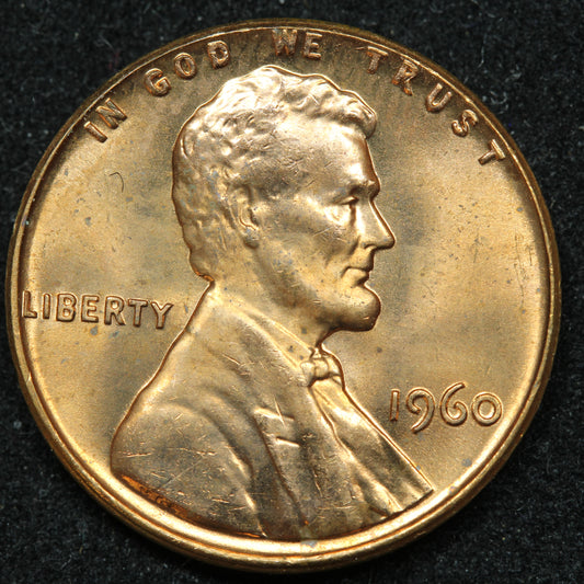 1960 P Philadelphia Lincoln Penny Cent Large Date Very Pretty