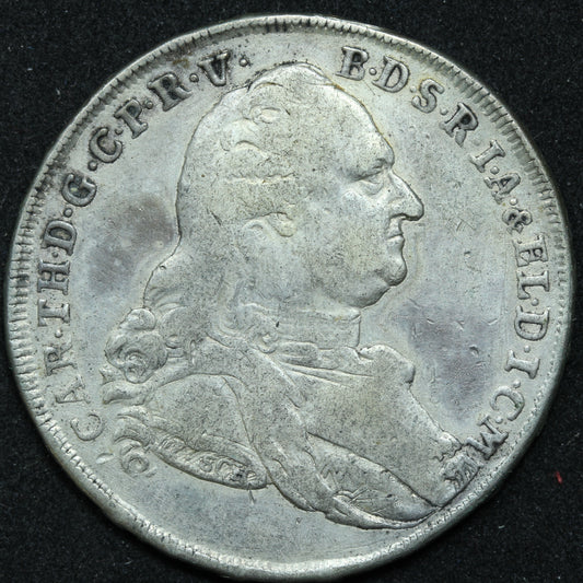 1786 German States Electorate Of BAVARIA 1 Thaler Karl Theodor - KM#563.3