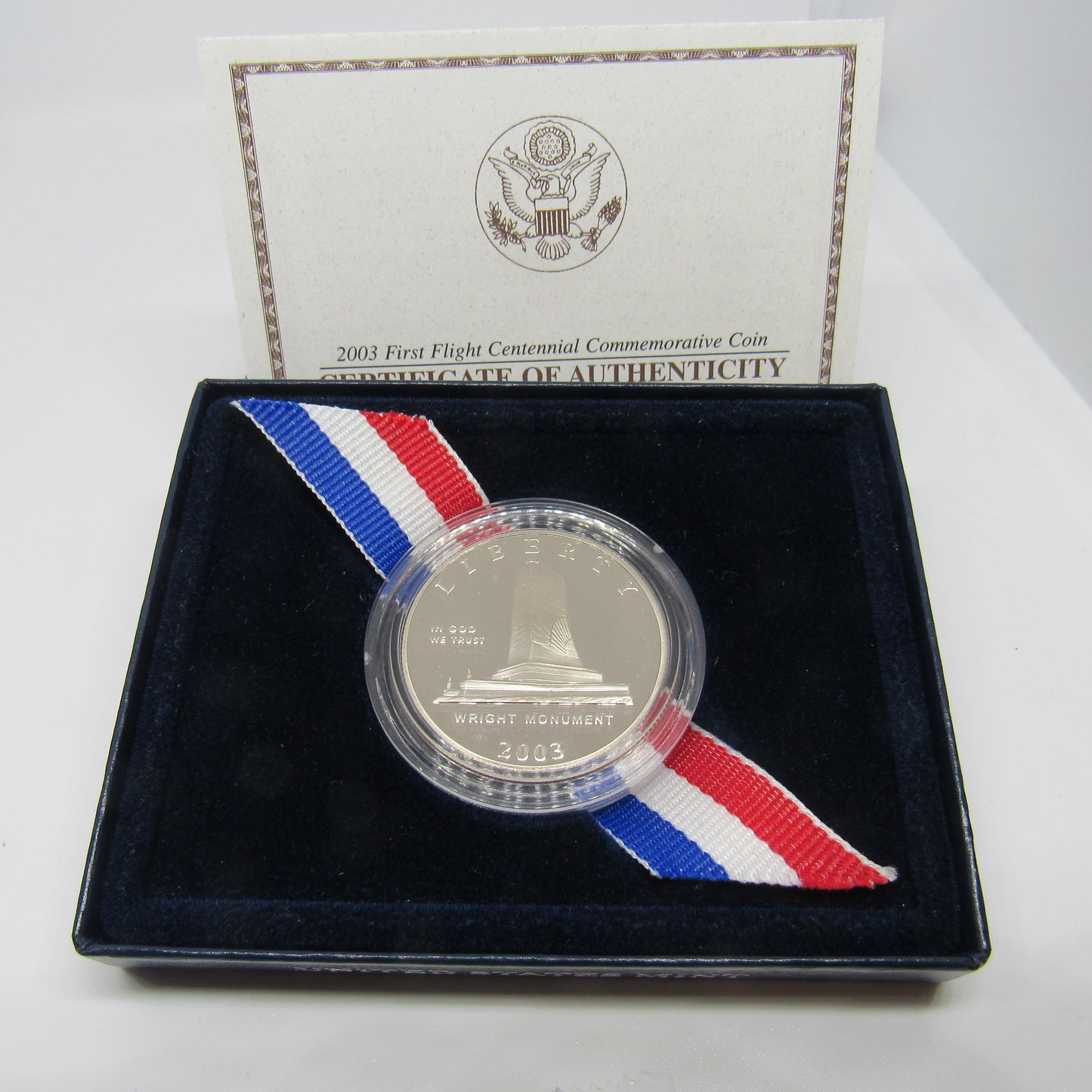 2003 First Flight Centennial Commemorative Half Dollar Proof w/Box & COA