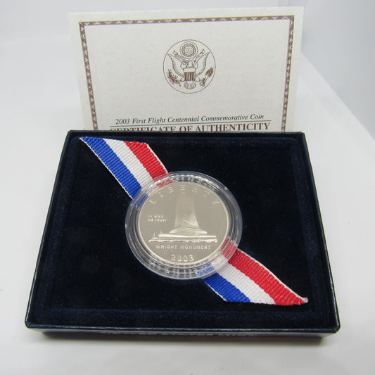2003 First Flight Centennial Commemorative Half Dollar Proof w/Box & COA