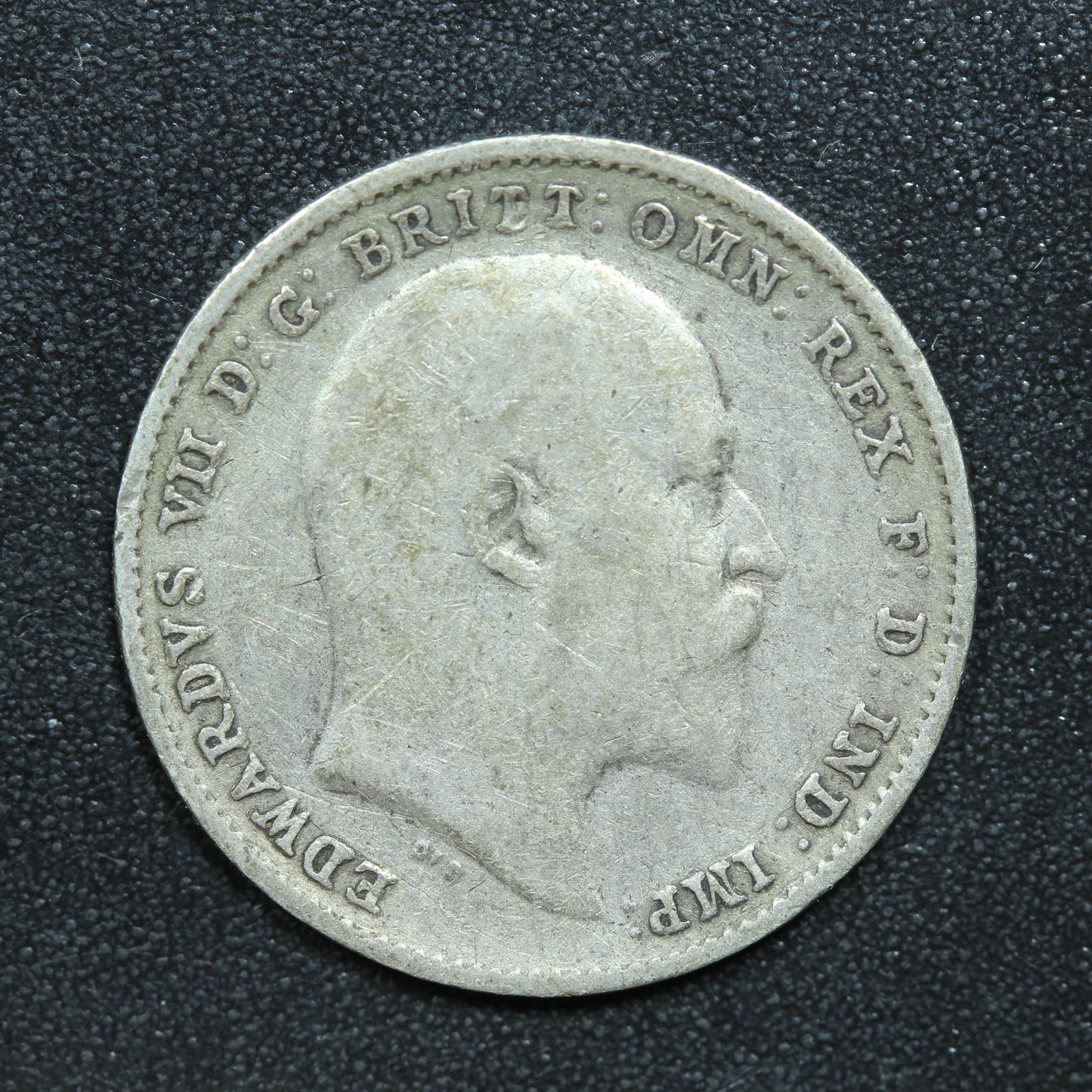 1908 Great Britain 3 Pence Threepence Silver Coin - KM# 797.2