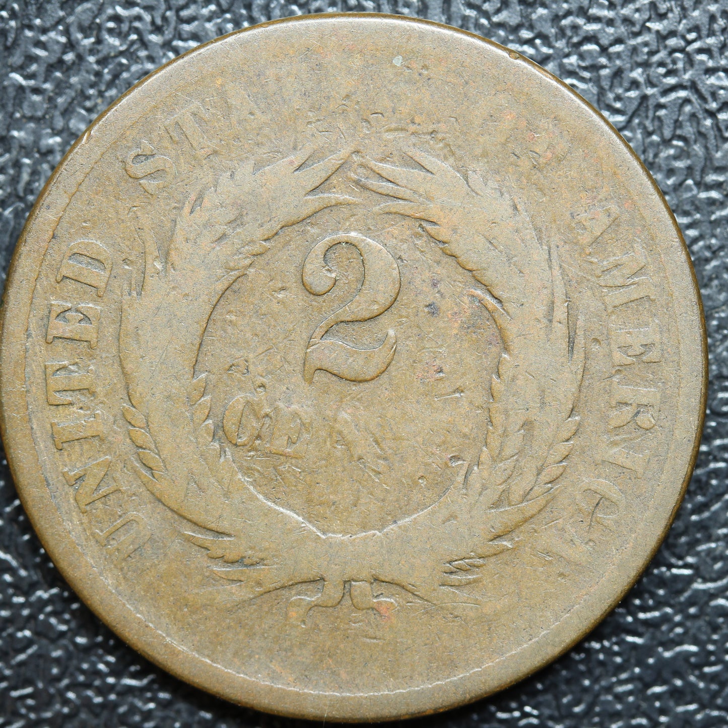 1864 2c Two Cent Piece United States US Old Coin