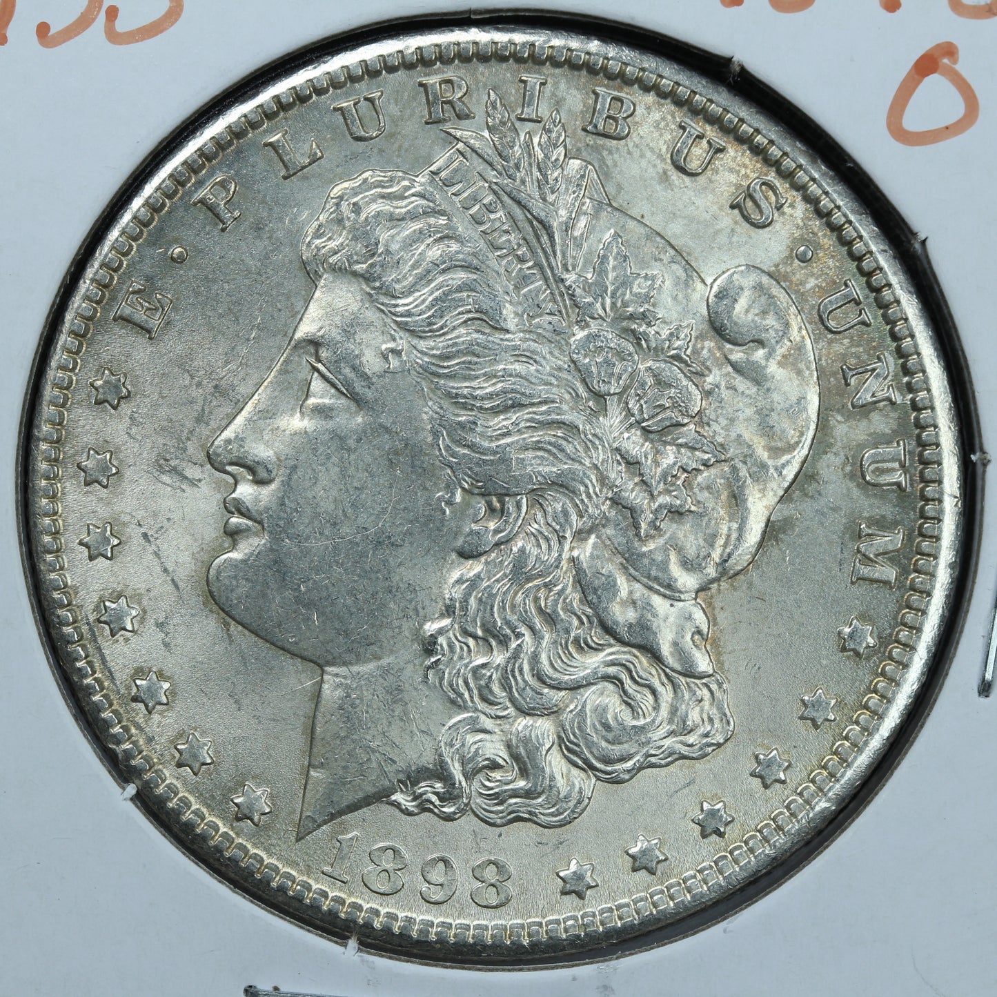 1898 O Morgan Silver Dollar - New Orleans Rotated Die Error