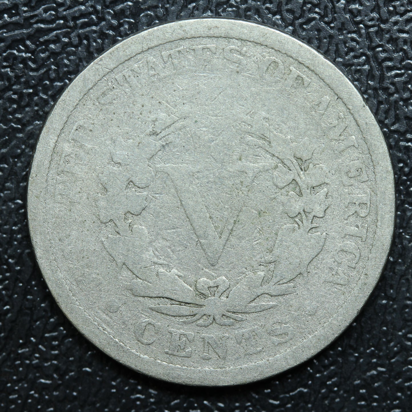 1896 Five Cent Coin 5c Liberty V Nickel
