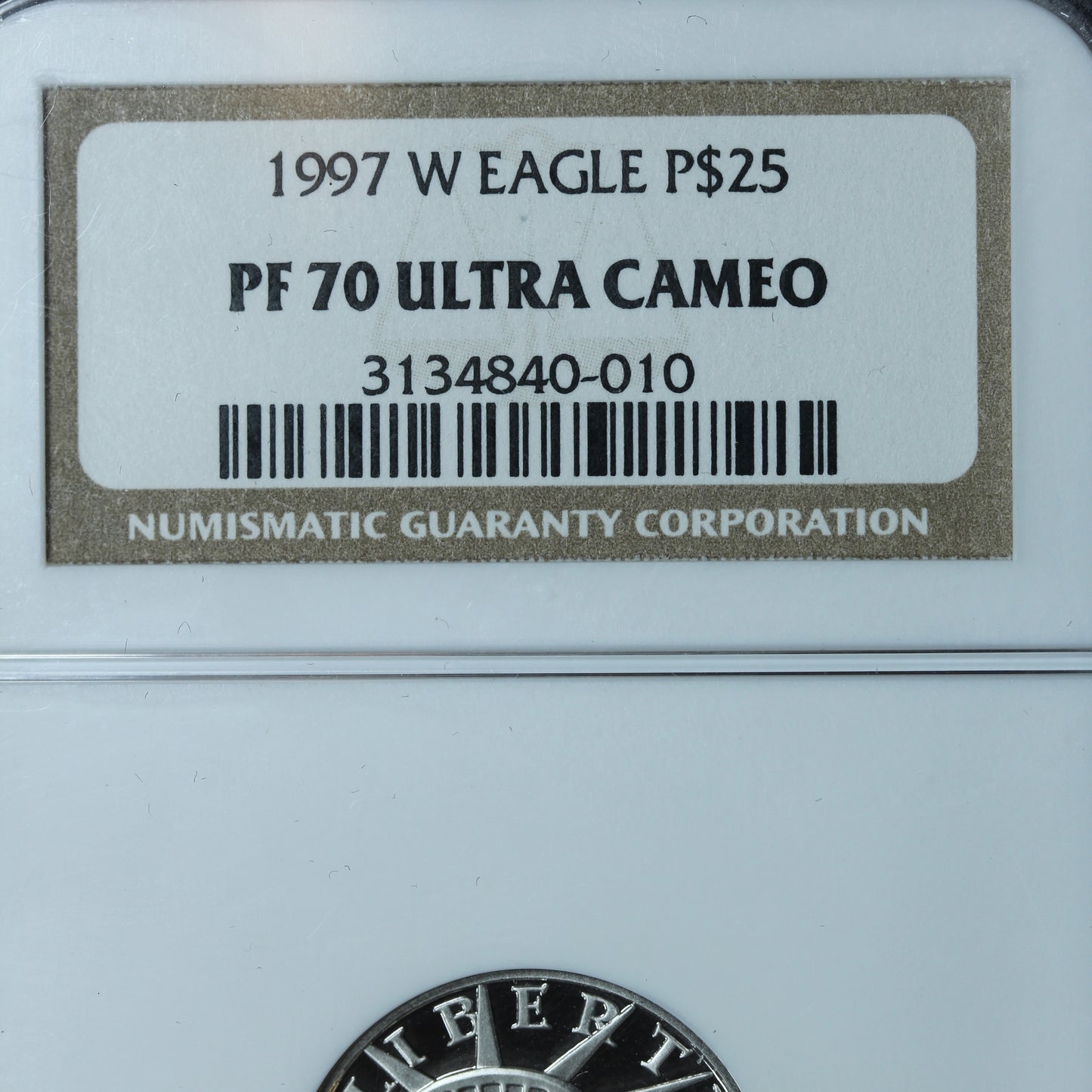 1997-W 1/4 oz $25 Platinum American Eagle Proof Coin NGC PF 70 UCAM