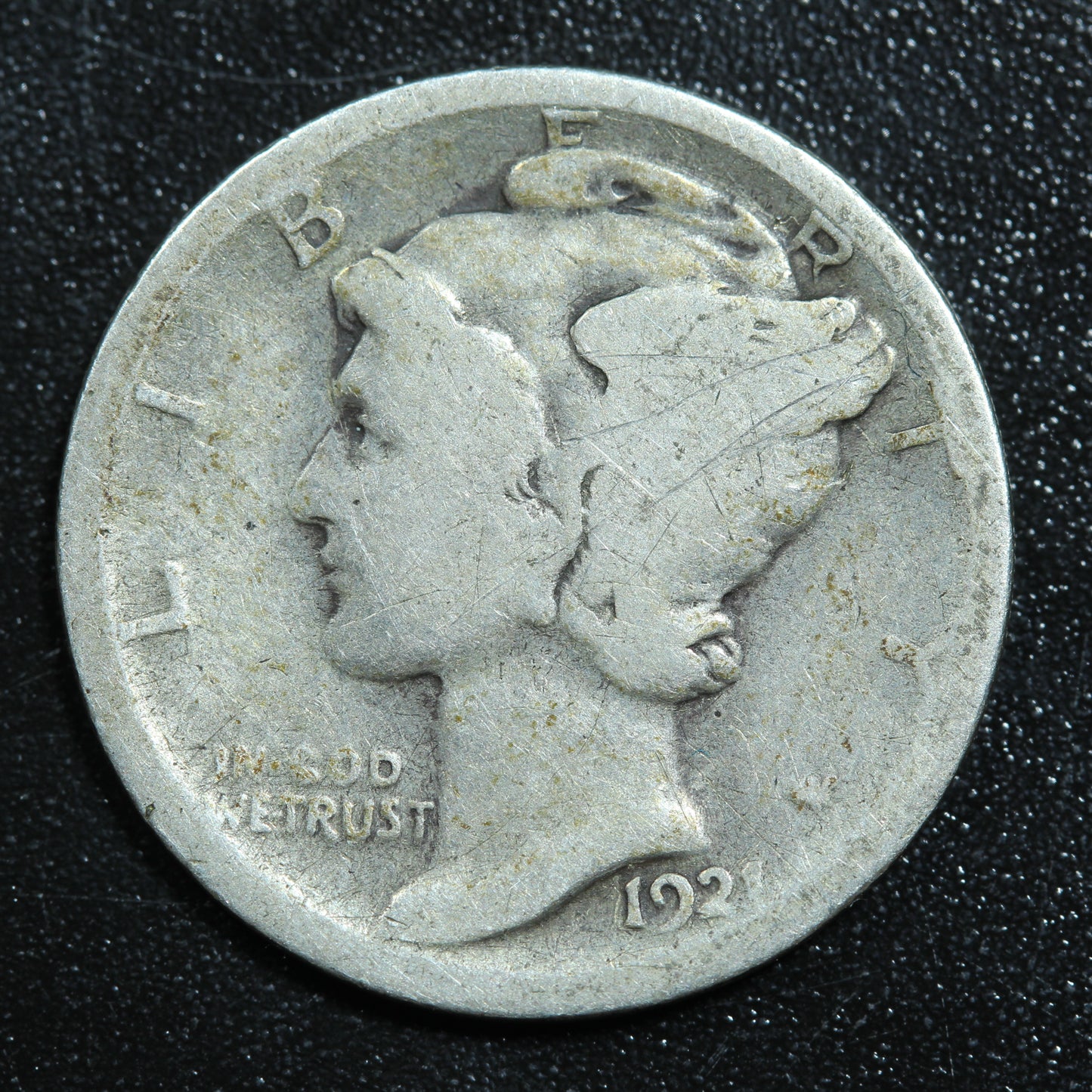 1921 P Philadelphia Mercury Dime 10c Key Date