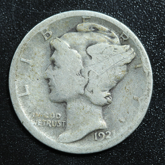 1921 P Philadelphia Mercury Dime 10c Key Date