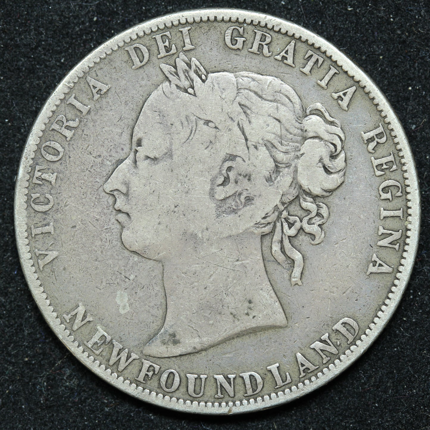 1896 Newfoundland 50 Cents Silver Coin - Victoria - KM #6