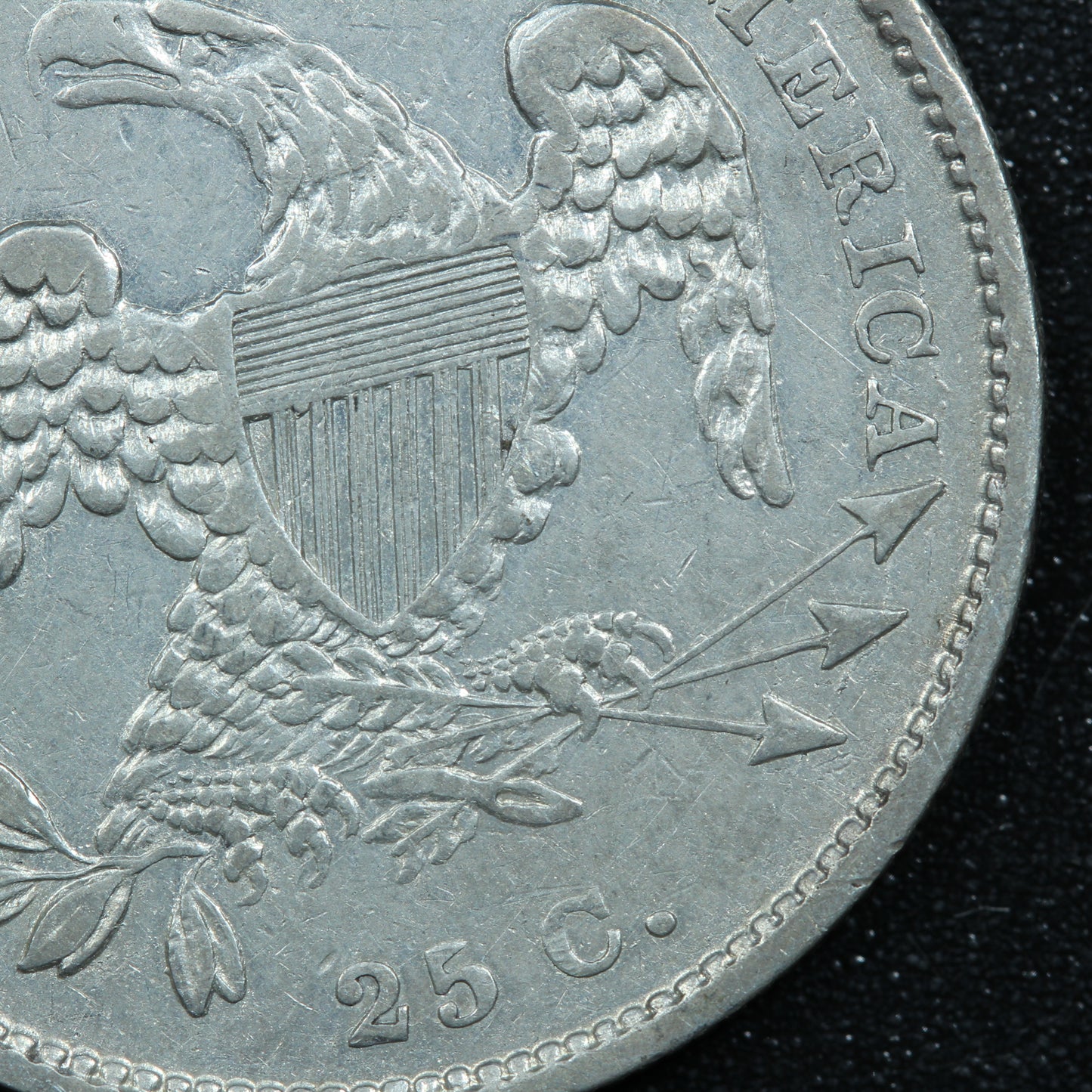 1831 Capped Bust Quarter 25c Small Letters