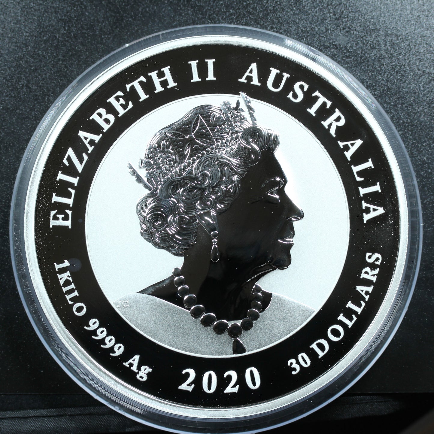 2020 P Australia 1 Kilo (32.15 ozt) Silver $30 Bull & Bear BU .9999 Fine
