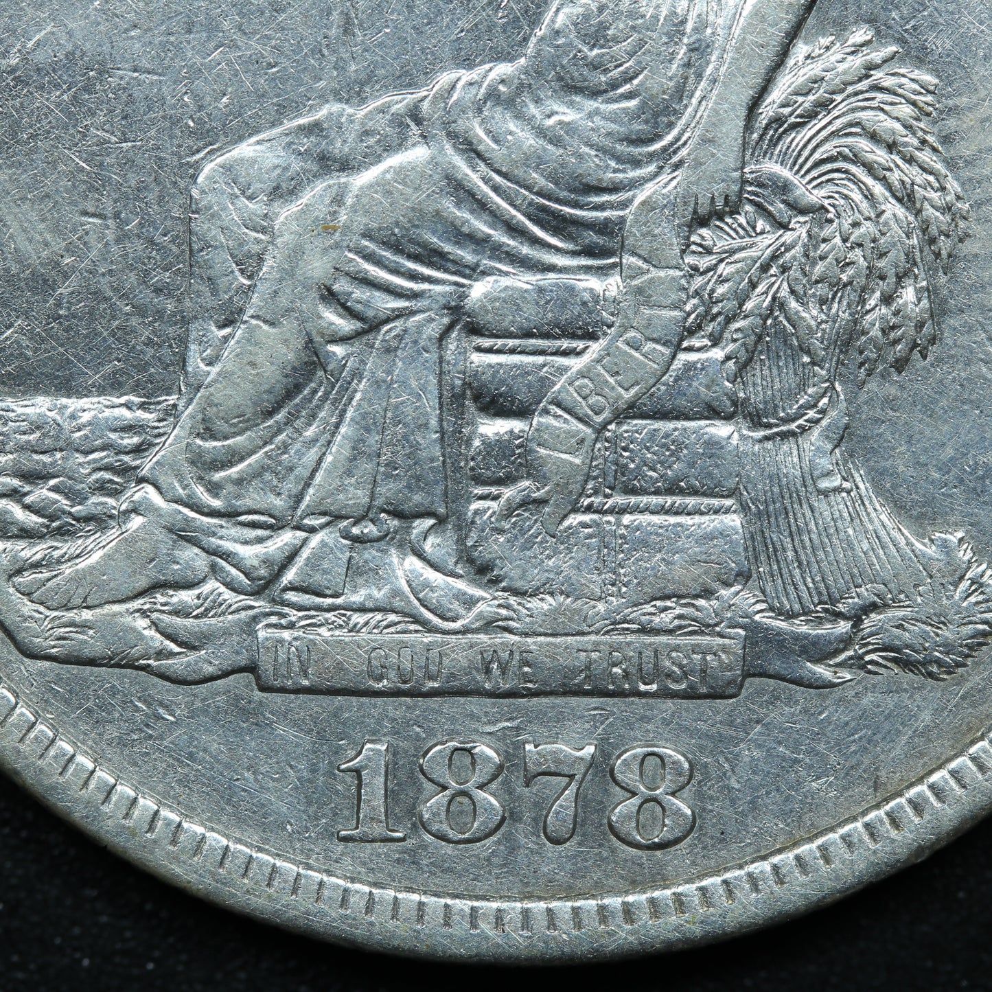 1878 S US Trade Dollar Nice Condition San Francisco