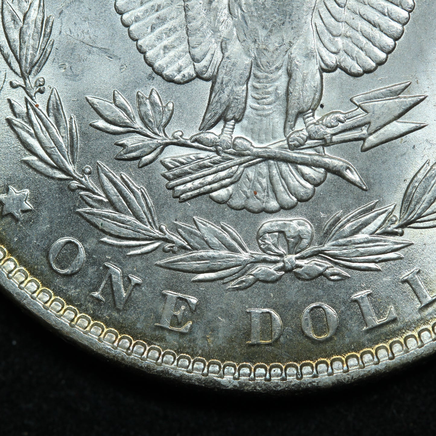 1886 P Morgan Silver Dollar - Philadelphia - Some Rainbow!