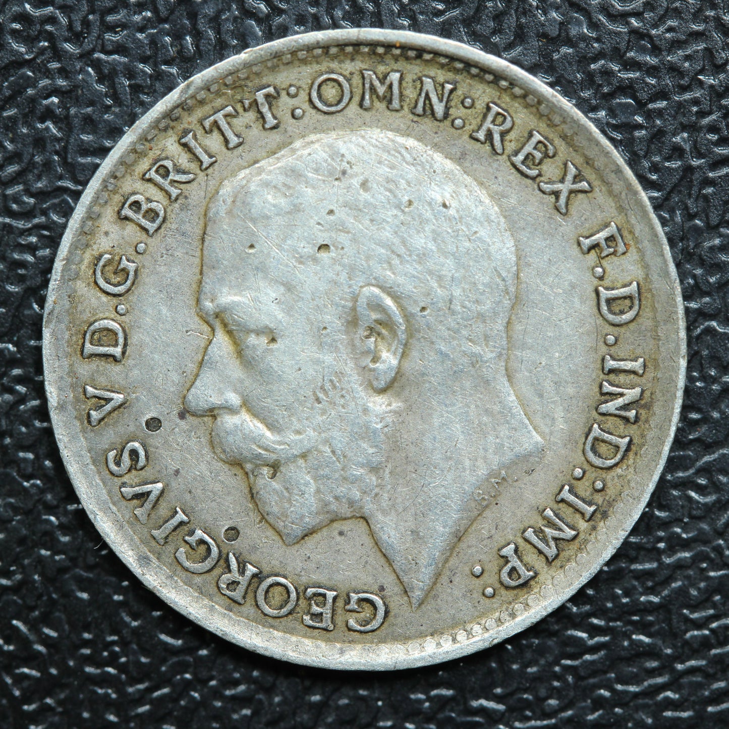 1917 Great Britain 3 Pence Threepence Silver Coin - KM# 813