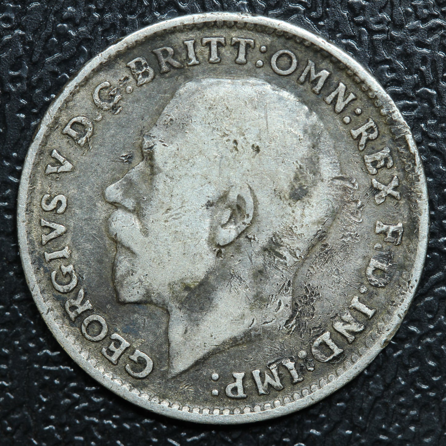 1916 Great Britain 3 Pence Threepence Silver Coin - KM# 813