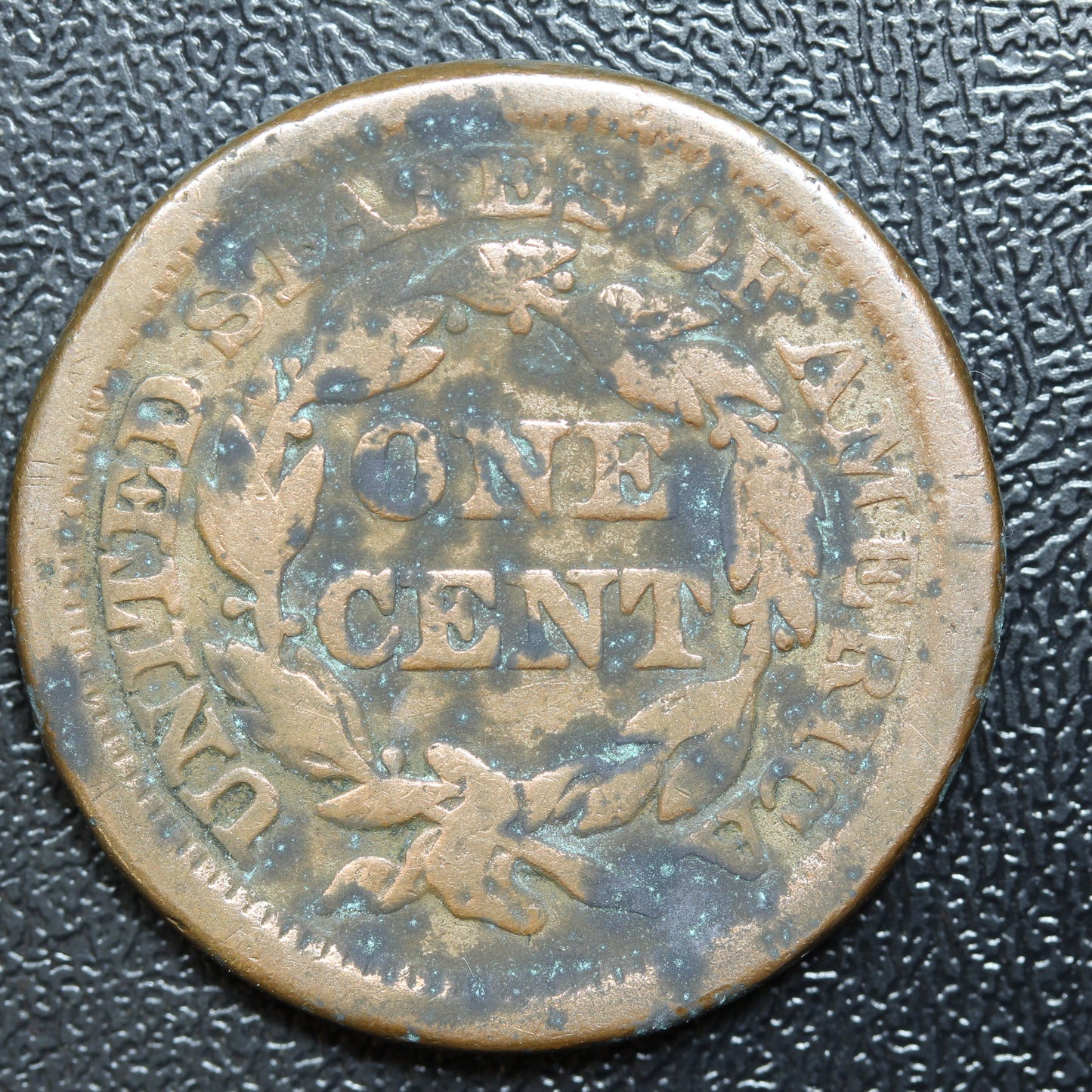 1853 Braided Hair US Large Cent 1C Penny