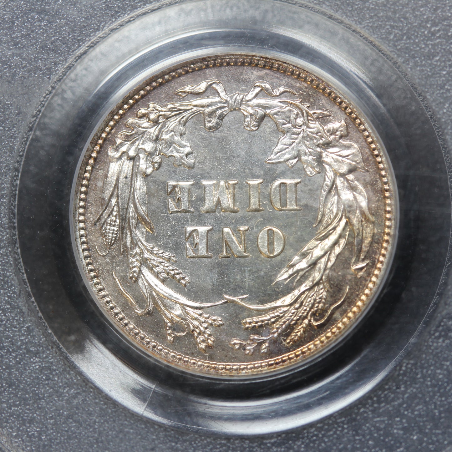 1908 Barber Dime 10c 90% Silver Proof - PCGS PR 65 - Old Green Label!