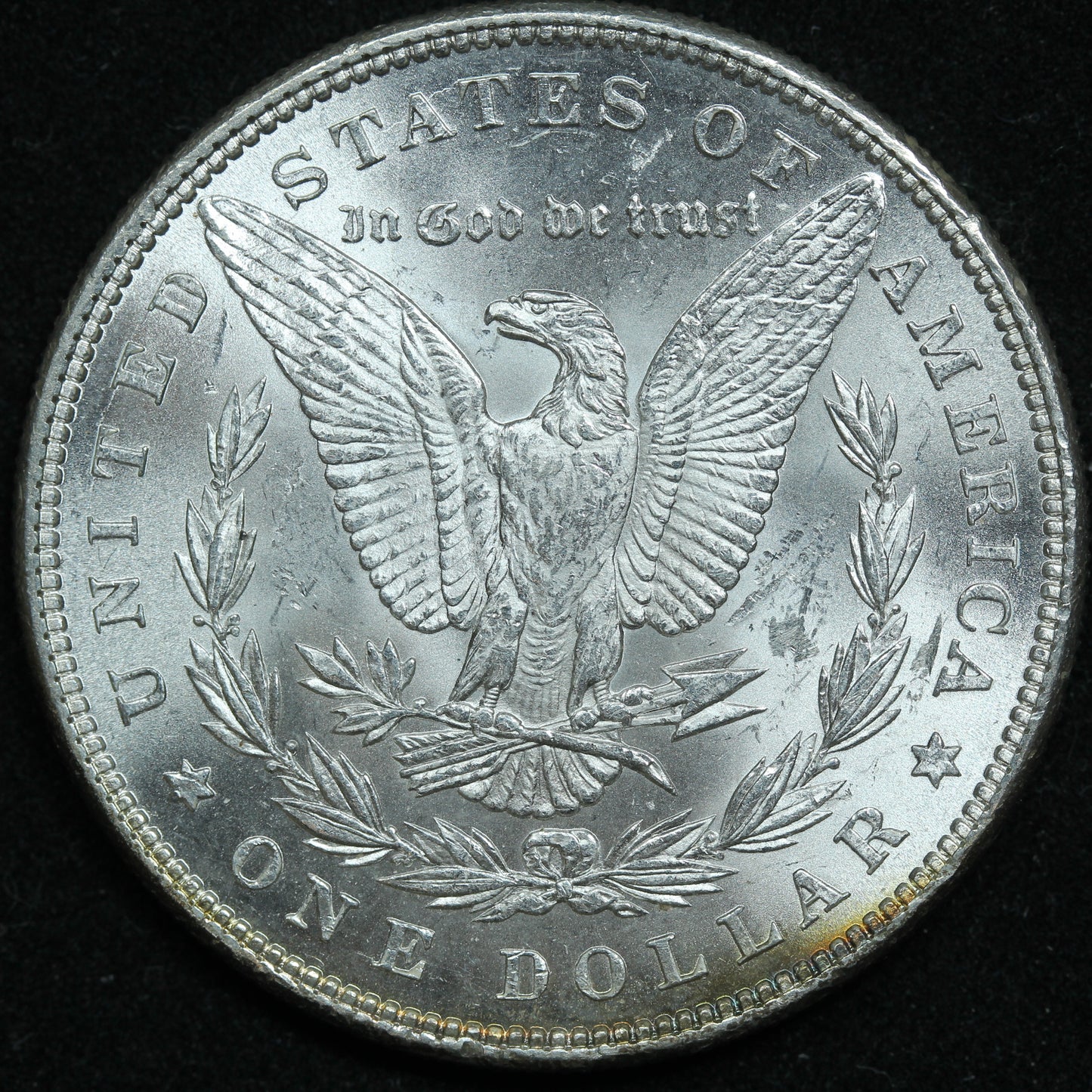 1885 P Morgan Silver Dollar Philadelphia Beautiful - Some Rainbow