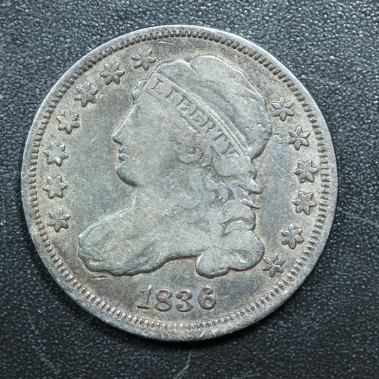 1836 Dime 10c Capped Bust Variety 2