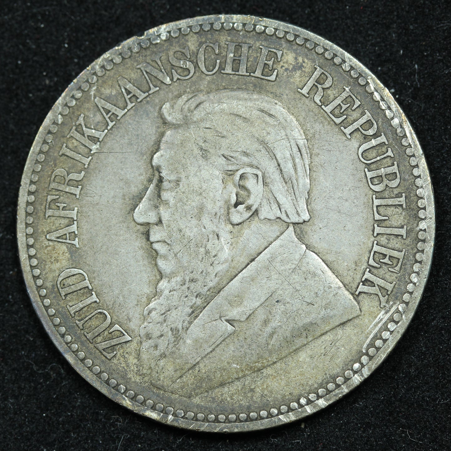 1894 South Africa 2 1/2 Two and a Half Shillings Silver Coin - KM# 7