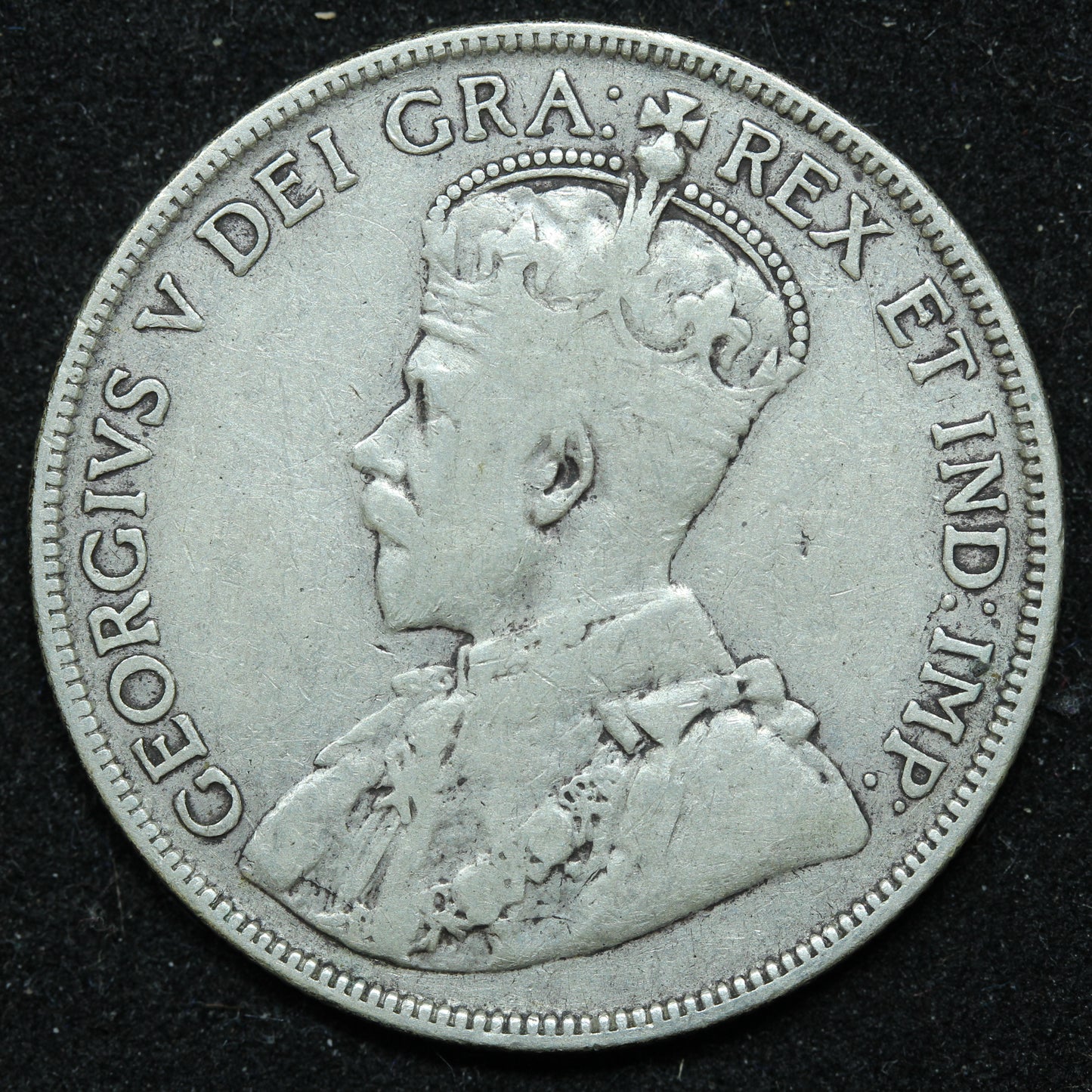 1911 Newfoundland 50 Cents Silver Coin - George V - KM #12