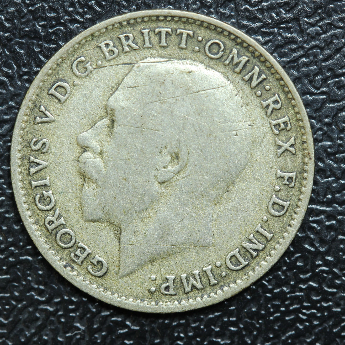 1922 Great Britain 3 Pence Threepence Silver Coin - KM# 813a