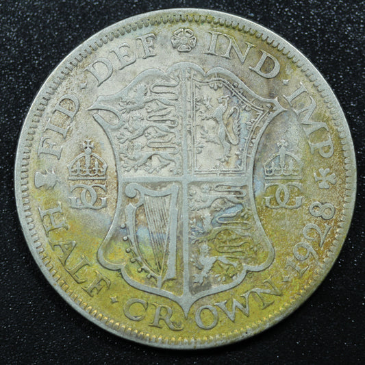 1928 Great Britain Silver Half Crown - GEORGE V - KM# 835