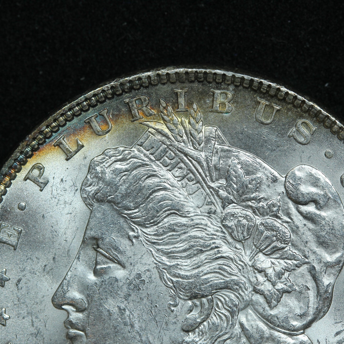 1885 P Morgan Silver Dollar Philadelphia Beautiful - Some Rainbow